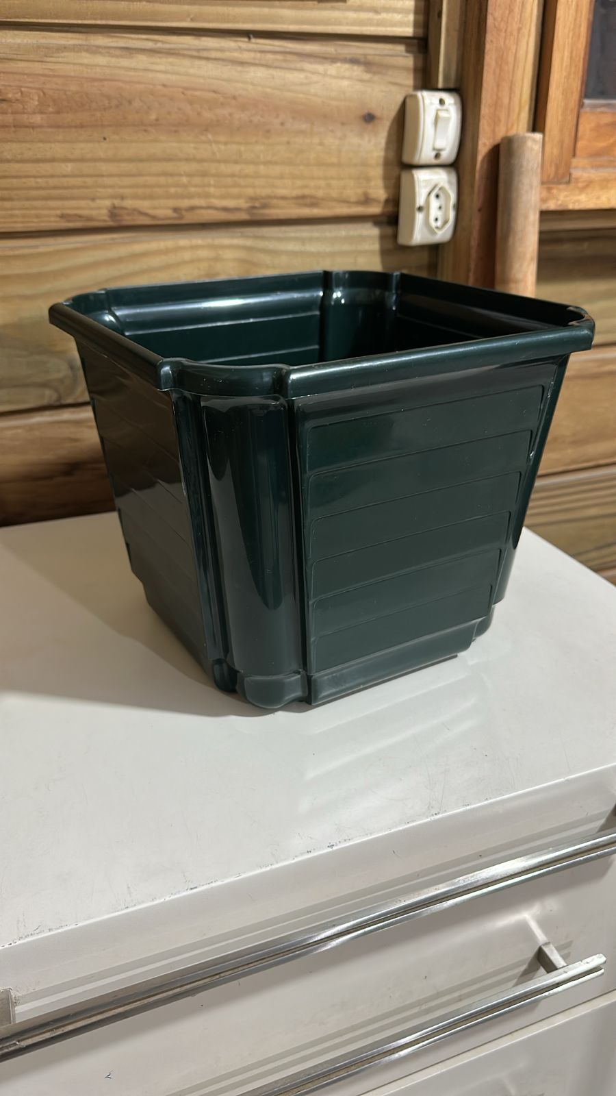 Vaso/Cachepô Flores Plástico 